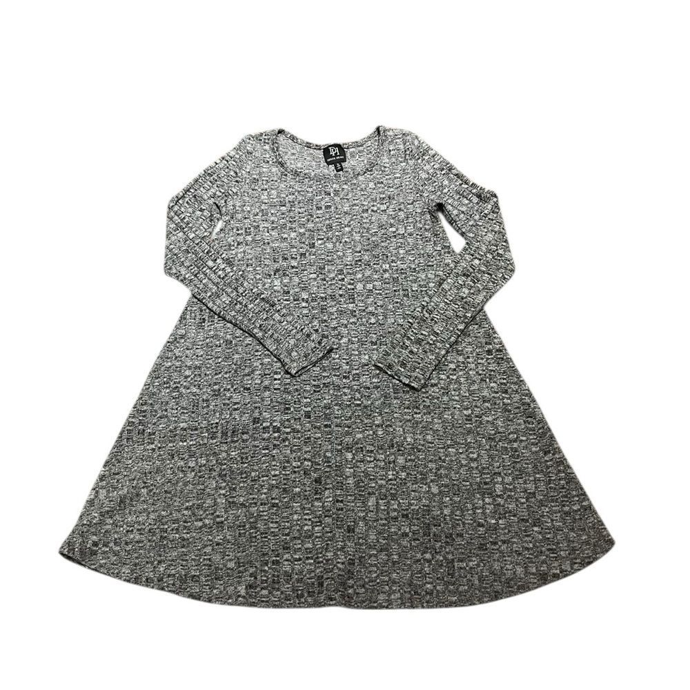 Derek Heart‎ Women’s Heathered Ribbed Gray Long Sleeve Dress, Size S